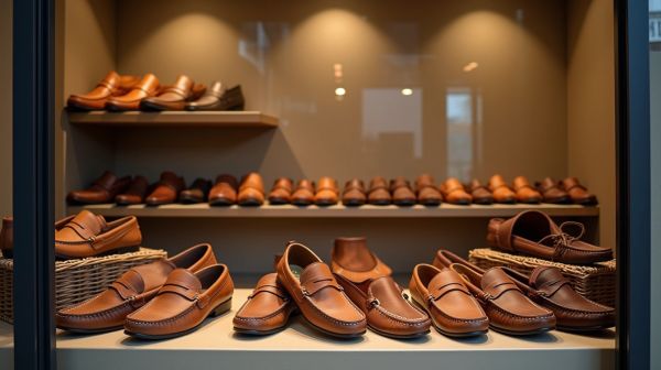 Des mocassins stylés pour homme et femme dans une boutique de choix